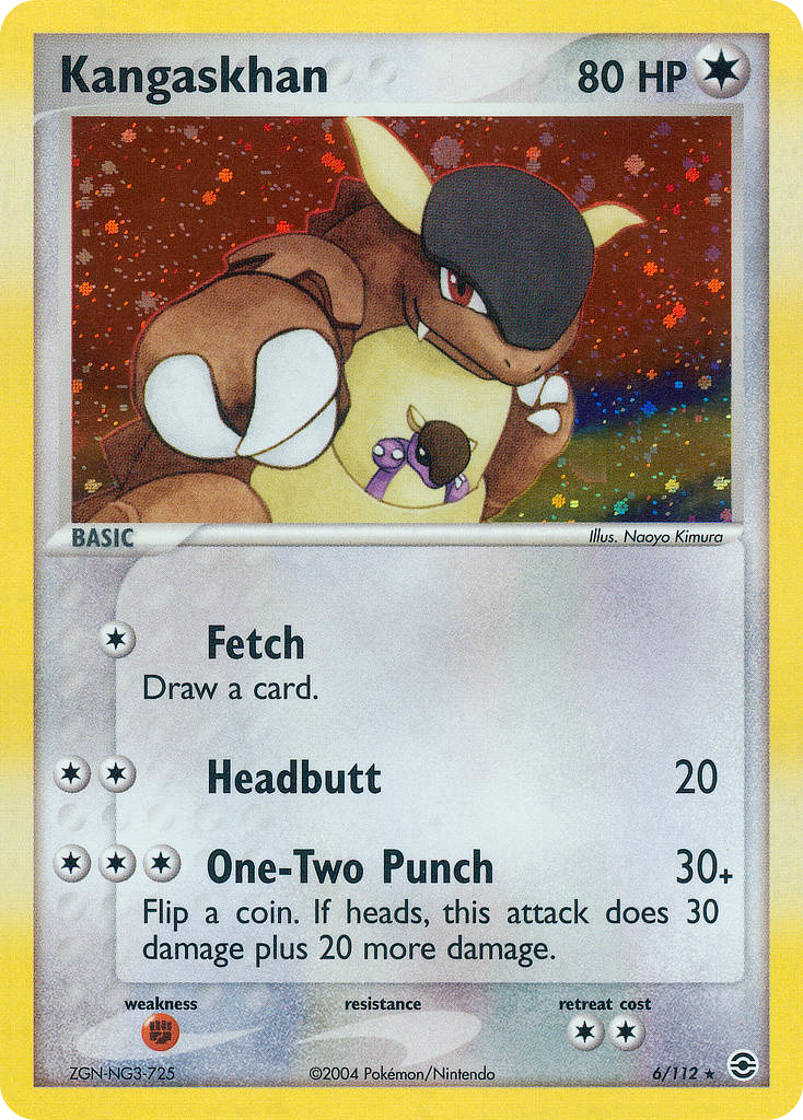 Kangaskhan 6/112 Pokémon EX FireRed & LeafGreen 2004 card