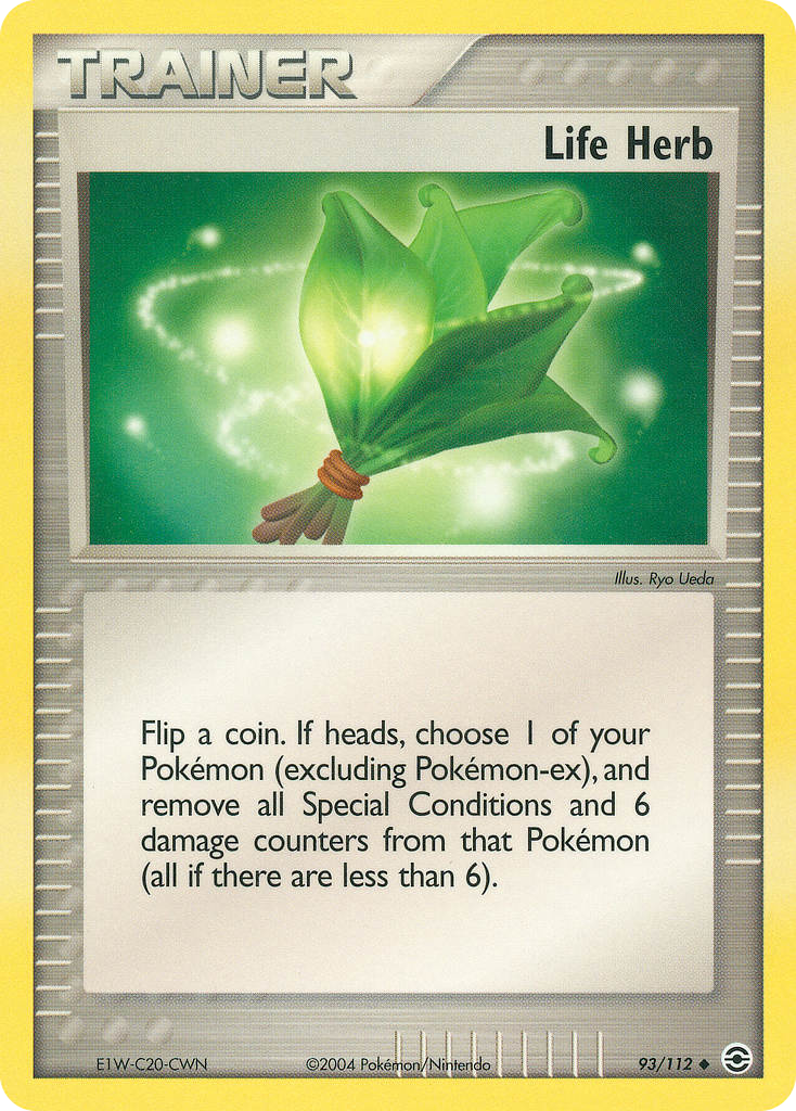 Life Herb 93/112 Pokémon EX FireRed & LeafGreen 2004 card