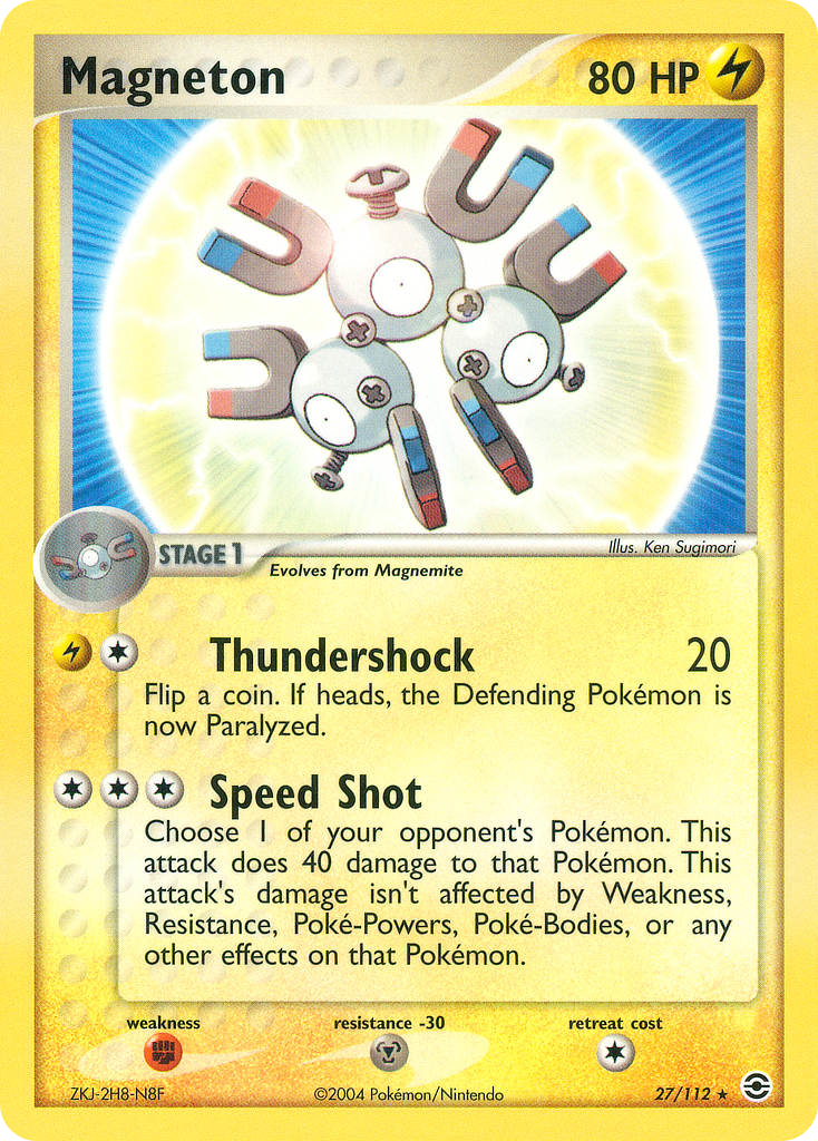 Magneton 27/112 Pokémon EX FireRed & LeafGreen 2004 card