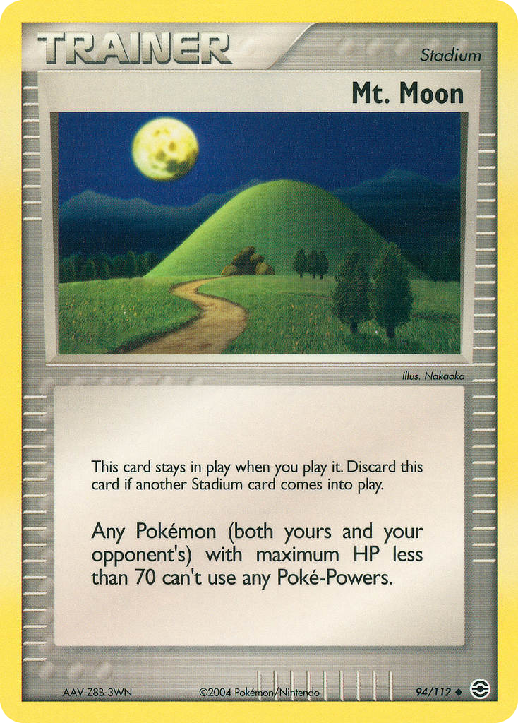 Mt. Moon 94/112 Pokémon EX FireRed & LeafGreen 2004 card