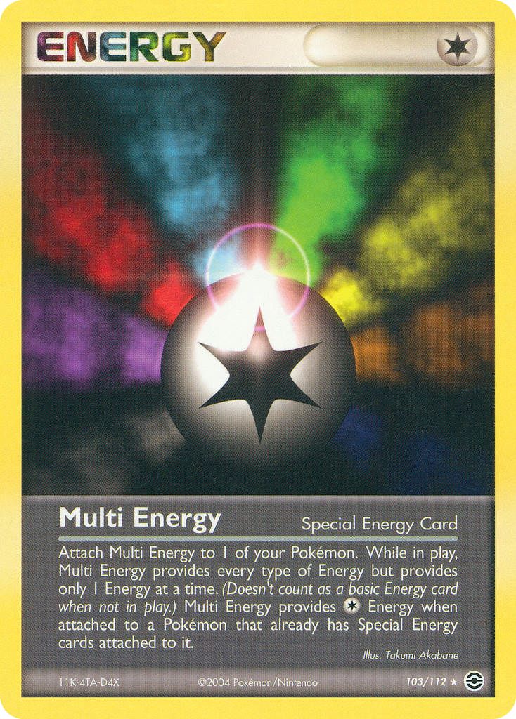 Multi Energy 103/112 Pokémon EX FireRed & LeafGreen 2004 card