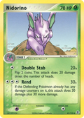 Nidorino 41/112 Pokémon EX FireRed & LeafGreen 2004 card