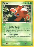 Paras 72/112 Pokémon EX FireRed & LeafGreen 2004 card