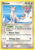 Persian 44/112 Pokémon EX FireRed & LeafGreen 2004 card