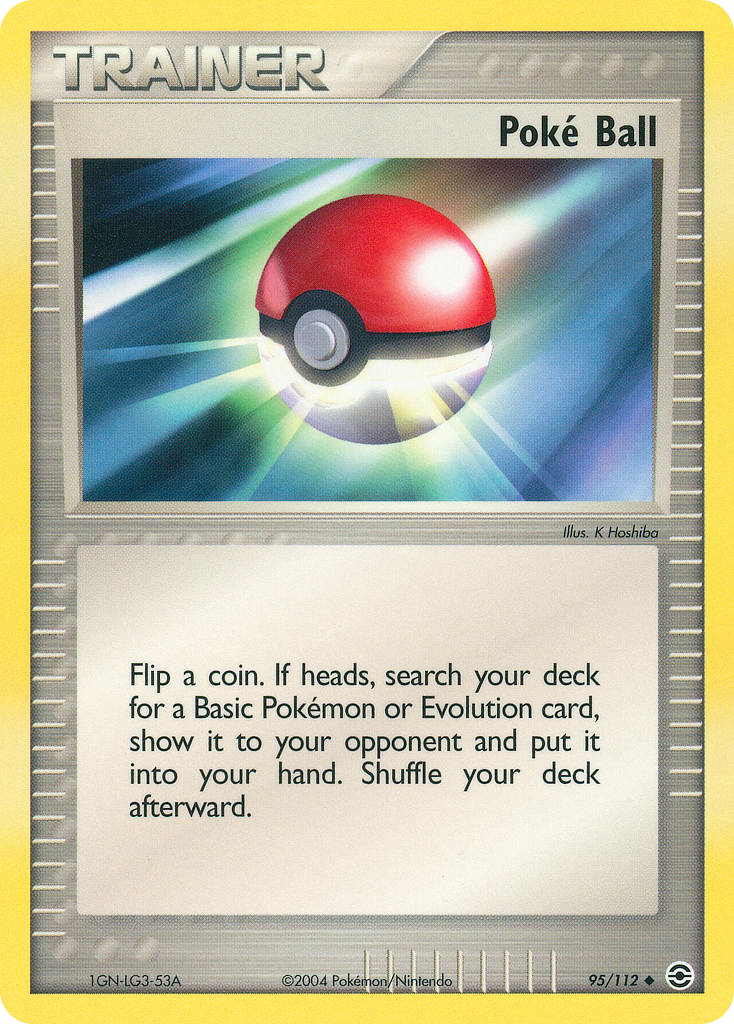 Poké Ball 95/112 Pokémon EX FireRed & LeafGreen 2004 card