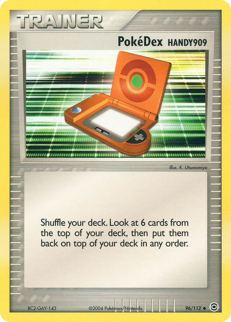 PokéDex HANDY909 96/112 Pokémon EX FireRed & LeafGreen 2004 card