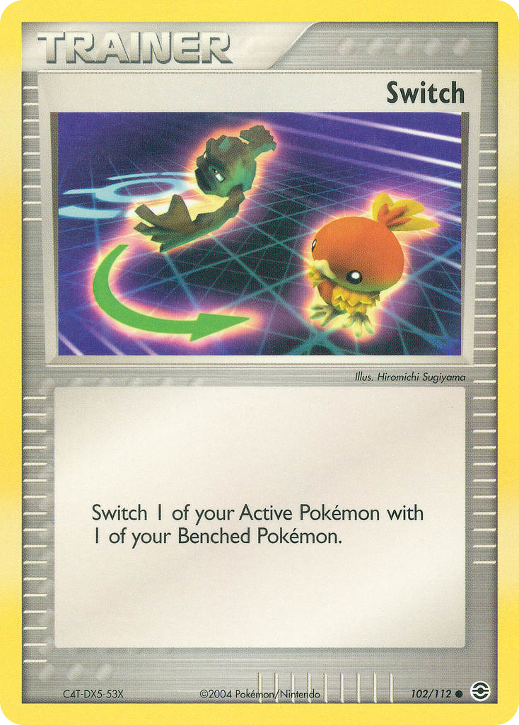 Switch 102/112 Pokémon EX FireRed & LeafGreen 2004 card