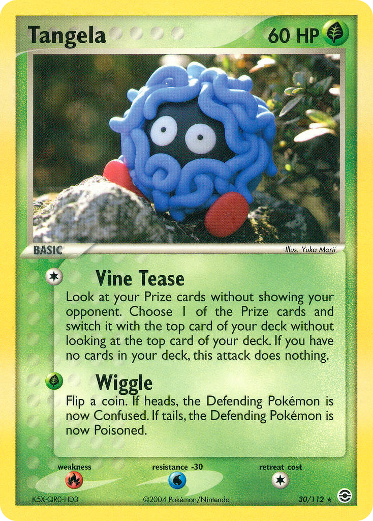 Tangela 30/112 Pokémon EX FireRed & LeafGreen 2004 card