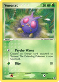 Venonat 84/112 Pokémon EX FireRed & LeafGreen 2004 card