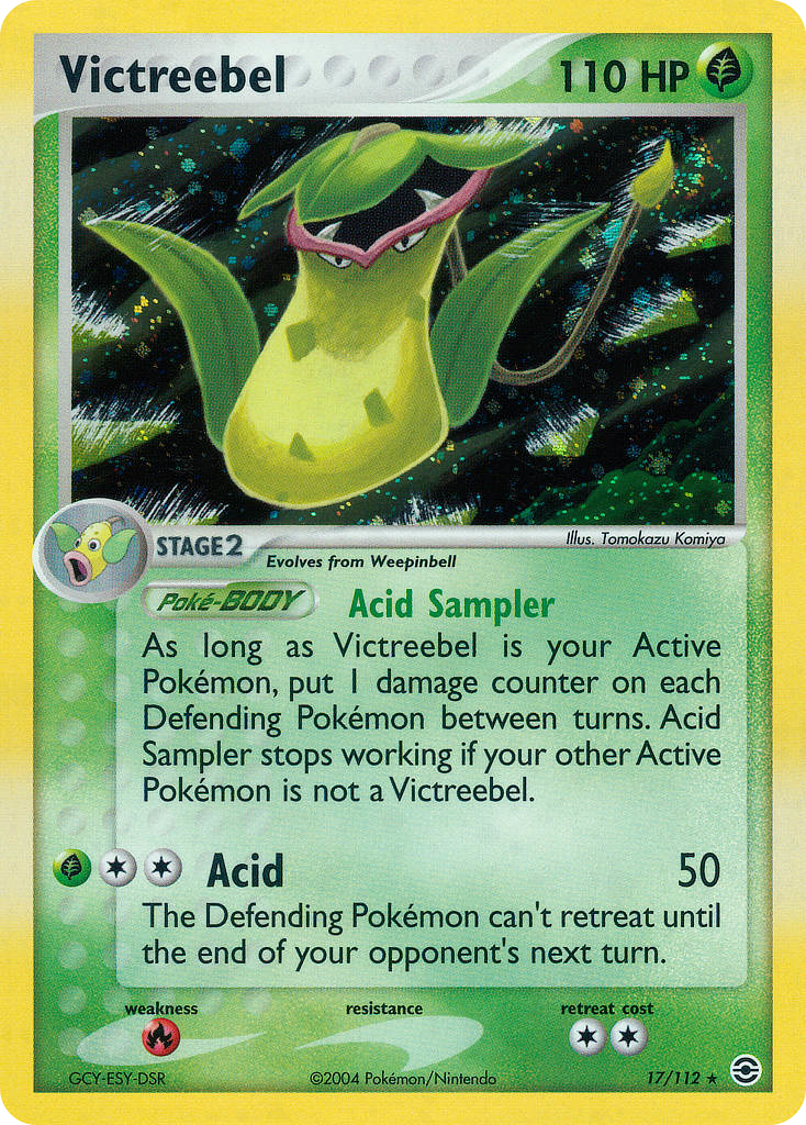 Victreebel 17/112 Pokémon EX FireRed & LeafGreen 2004 card