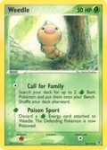 Weedle 86/112 Pokémon EX FireRed & LeafGreen 2004 card