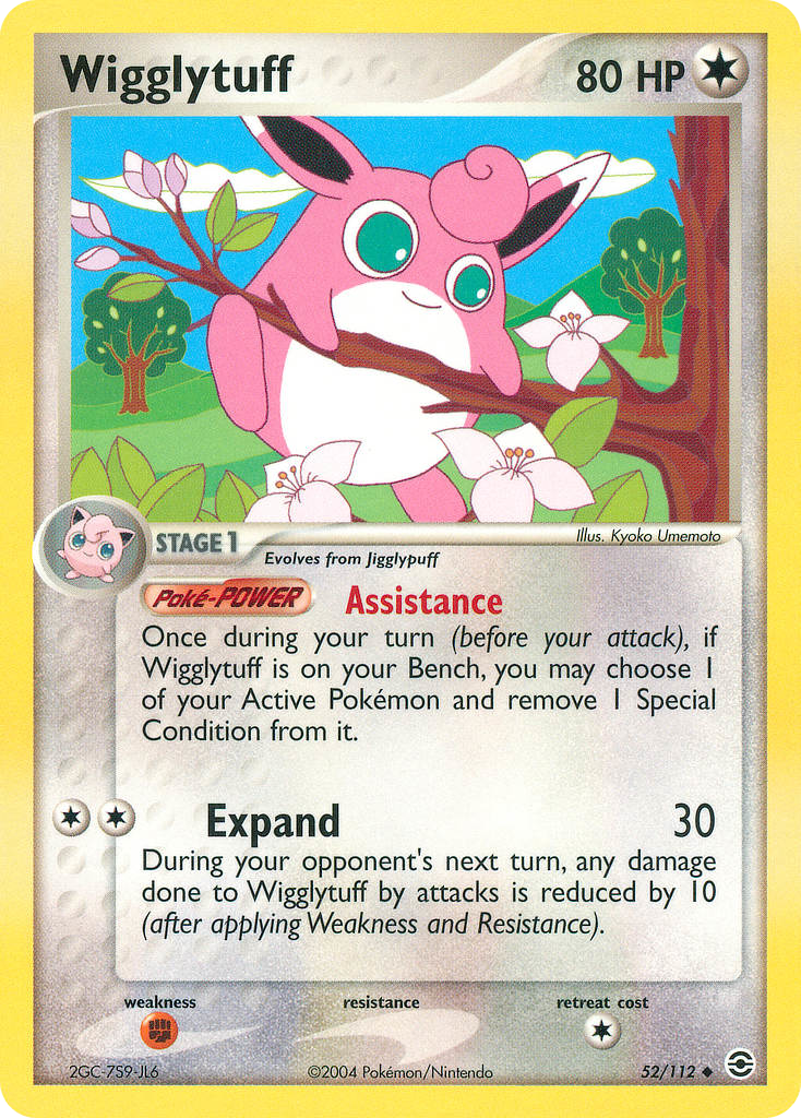 Wigglytuff 52/112 Pokémon EX FireRed & LeafGreen 2004 card