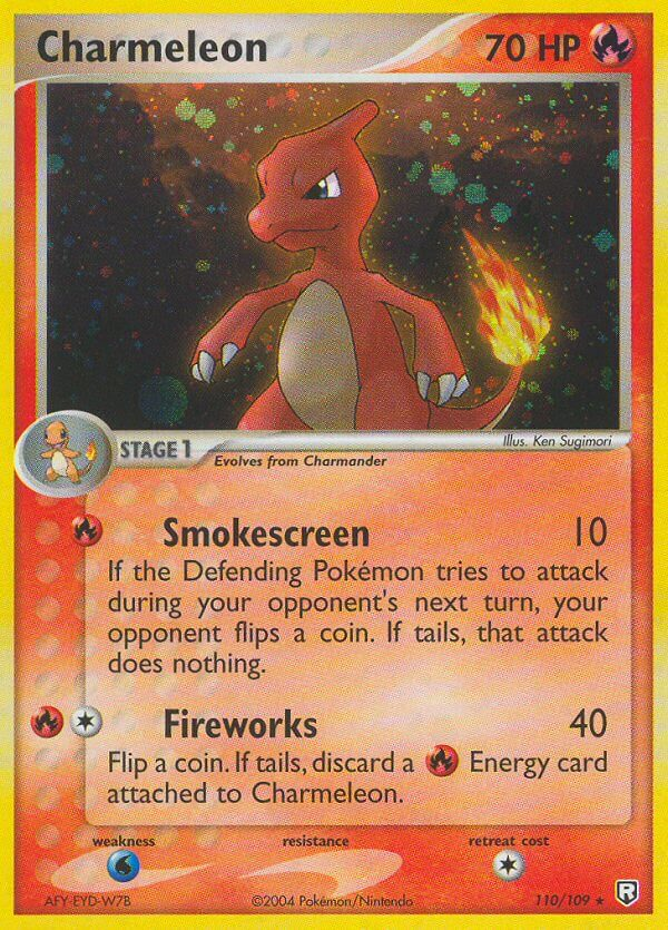 Charmeleon 110/109 Pokémon EX Team Rocket Returns 2004 card