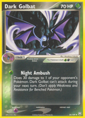 Dark Golbat 34/109 Pokémon EX Team Rocket Returns 2004 card