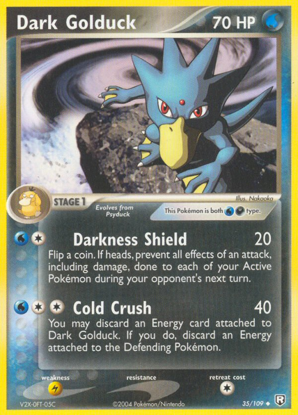 Dark Golduck 35/109 Pokémon EX Team Rocket Returns 2004 card