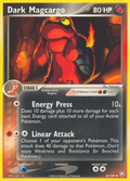 Dark Magcargo 38/109 Pokémon EX Team Rocket Returns 2004 card