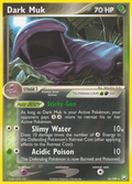 Dark Muk 16/109 Pokémon EX Team Rocket Returns 2004 card
