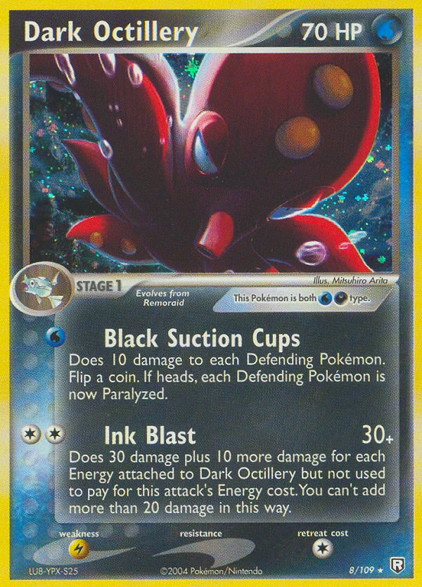 Dark Octillery 8/109 Pokémon EX Team Rocket Returns 2004 card