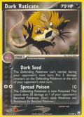 Dark Raticate 17/109 Pokémon EX Team Rocket Returns 2004 card