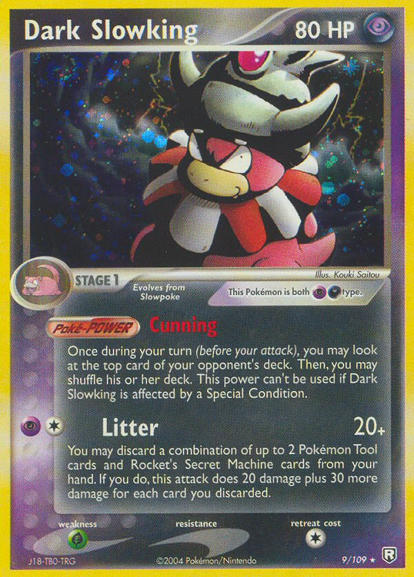 Dark Slowking 9/109 Pokémon EX Team Rocket Returns 2004 card