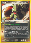 Dark Tyranitar 20/109 Pokémon EX Team Rocket Returns 2004 card