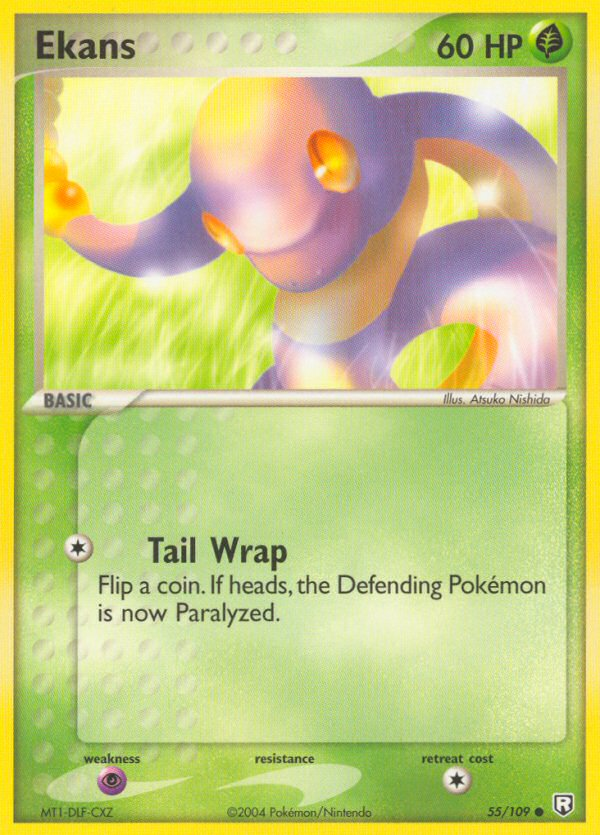 Ekans 55/109 Pokémon EX Team Rocket Returns 2004 card