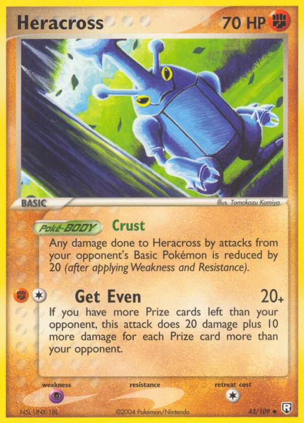 Heracross 43/109 Pokémon EX Team Rocket Returns 2004 card