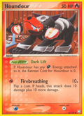 Houndour 60/109 Pokémon EX Team Rocket Returns 2004 card
