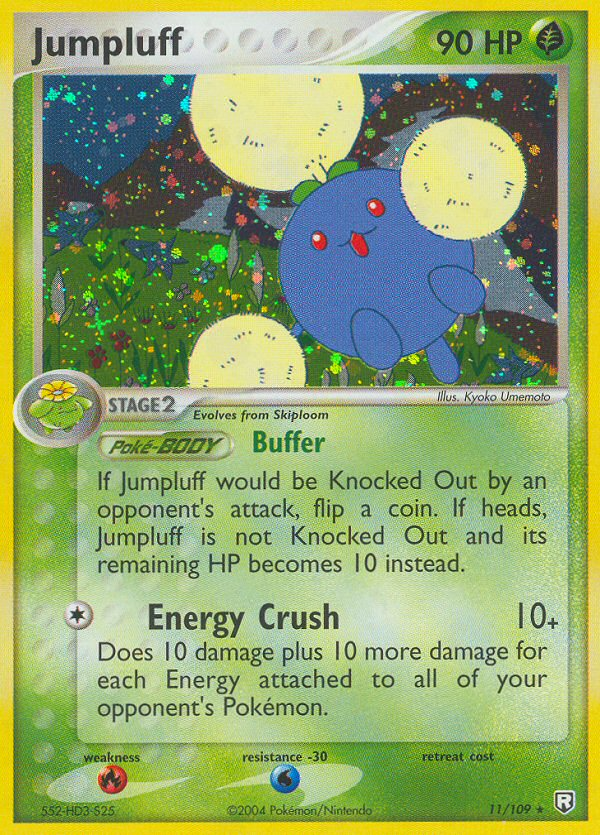 Jumpluff 11/109 Pokémon EX Team Rocket Returns 2004 card