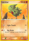 Larvitar 63/109 Pokémon EX Team Rocket Returns 2004 card