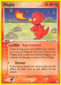 Magby 24/109 Pokémon EX Team Rocket Returns 2004 card