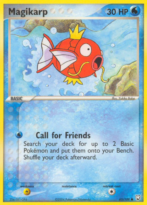 Magikarp 65/109 Pokémon EX Team Rocket Returns 2004 card
