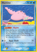 Mantine 45/109 Pokémon EX Team Rocket Returns 2004 card