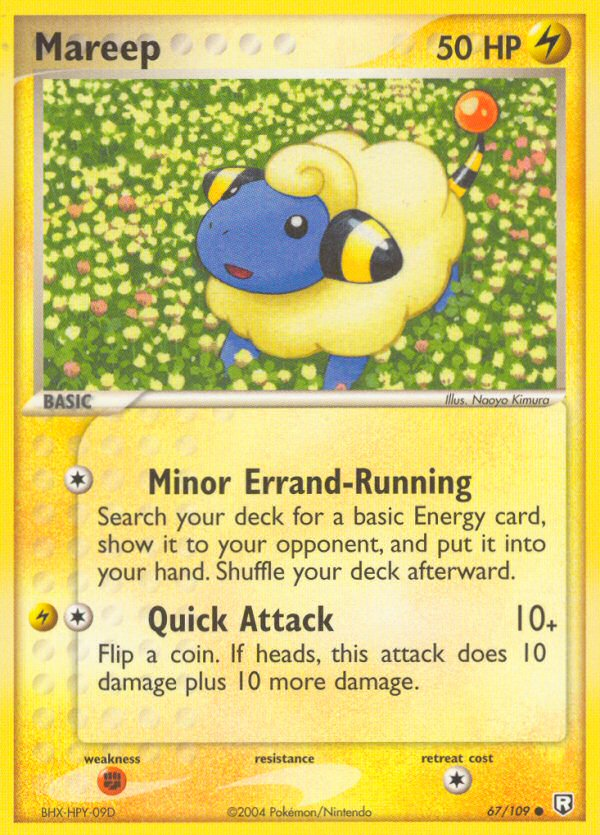 Mareep 67/109 Pokémon EX Team Rocket Returns 2004 card