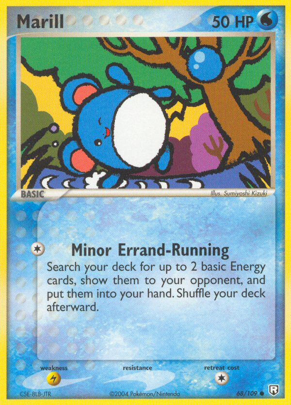 Marill 68/109 Pokémon EX Team Rocket Returns 2004 card
