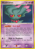 Misdreavus 25/109 Pokémon EX Team Rocket Returns 2004 card