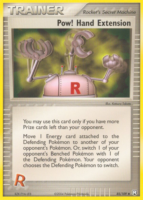 Pow! Hand Extension 85/109 Pokémon EX Team Rocket Returns 2004 card