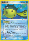 Qwilfish 27/109 Pokémon EX Team Rocket Returns 2004 card