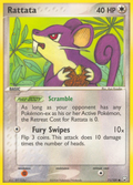 Rattata 71/109 Pokémon EX Team Rocket Returns 2004 card