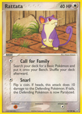 Rattata 72/109 Pokémon EX Team Rocket Returns 2004 card
