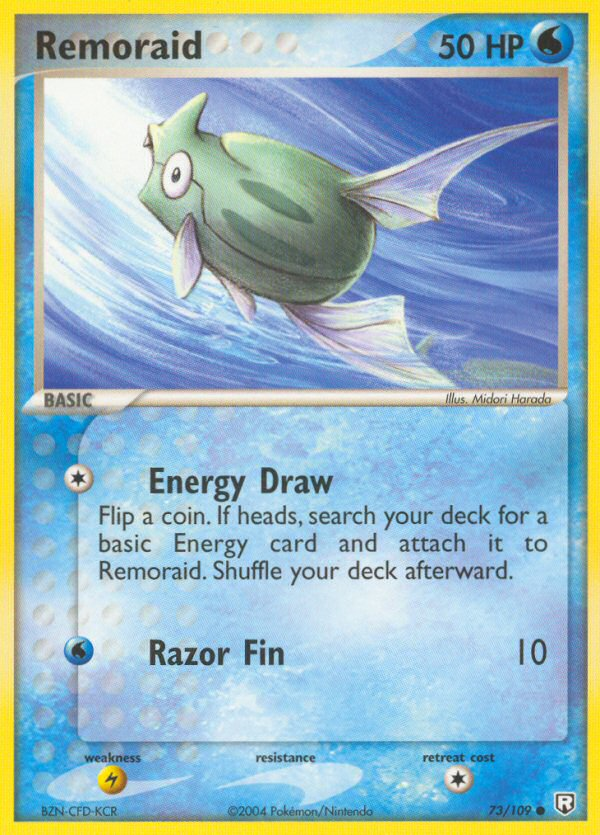 Remoraid 73/109 Pokémon EX Team Rocket Returns 2004 card