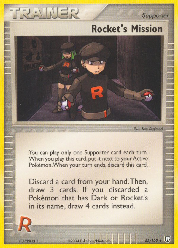 Rocket's Mission 88/109 Pokémon EX Team Rocket Returns 2004 card