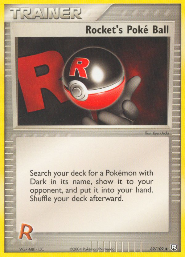 Rocket's Poké Ball 89/109 Pokémon EX Team Rocket Returns 2004 card