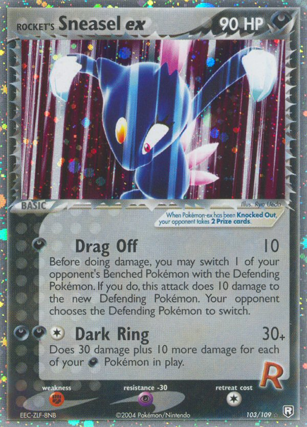 Rocket's Sneasel ex 103/109 Pokémon EX Team Rocket Returns 2004 card