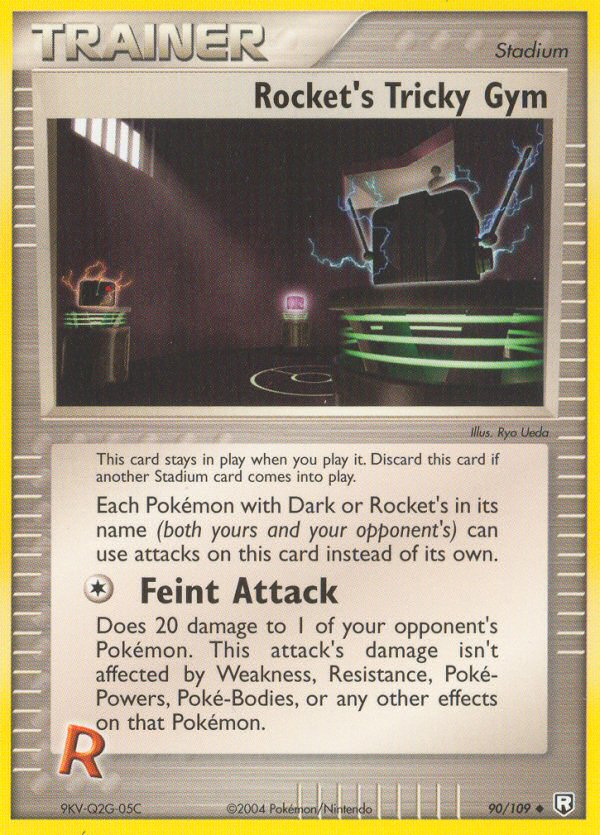 Rocket's Tricky Gym 90/109 Pokémon EX Team Rocket Returns 2004 card