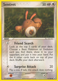 Sentret 75/109 Pokémon EX Team Rocket Returns 2004 card