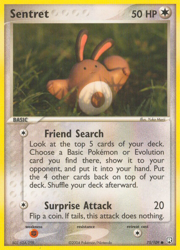 Sentret 75/109 Pokémon EX Team Rocket Returns 2004 card