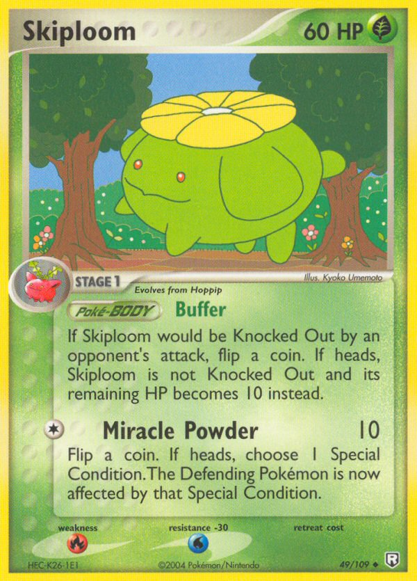 Skiploom 49/109 Pokémon EX Team Rocket Returns 2004 card
