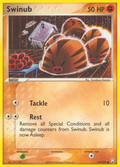 Swinub 79/109 Pokémon EX Team Rocket Returns 2004 card