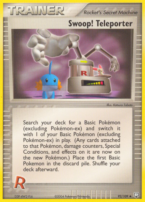 Swoop! Teleporter 92/109 Pokémon EX Team Rocket Returns 2004 card